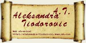 Aleksandra Tiodorović vizit kartica